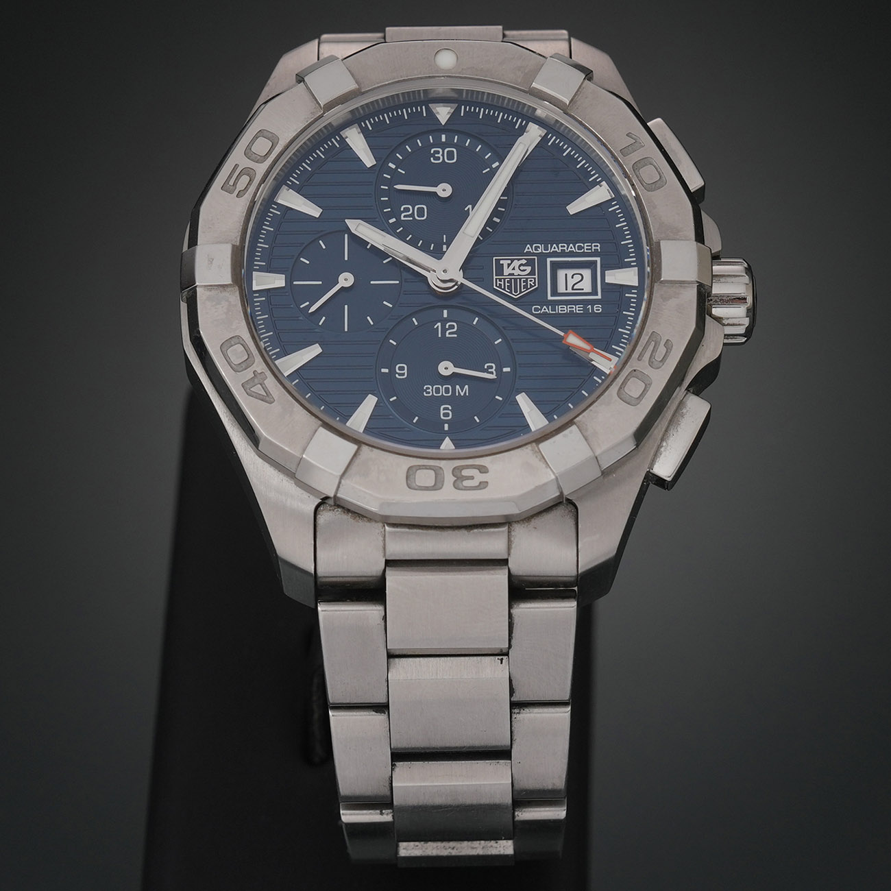 TAG HEUER(USED)태그호이어 아쿠아레이서 스틸 오토 크로노 CAY2112-2